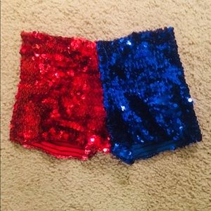 Harley Quinn sequin boy shorts